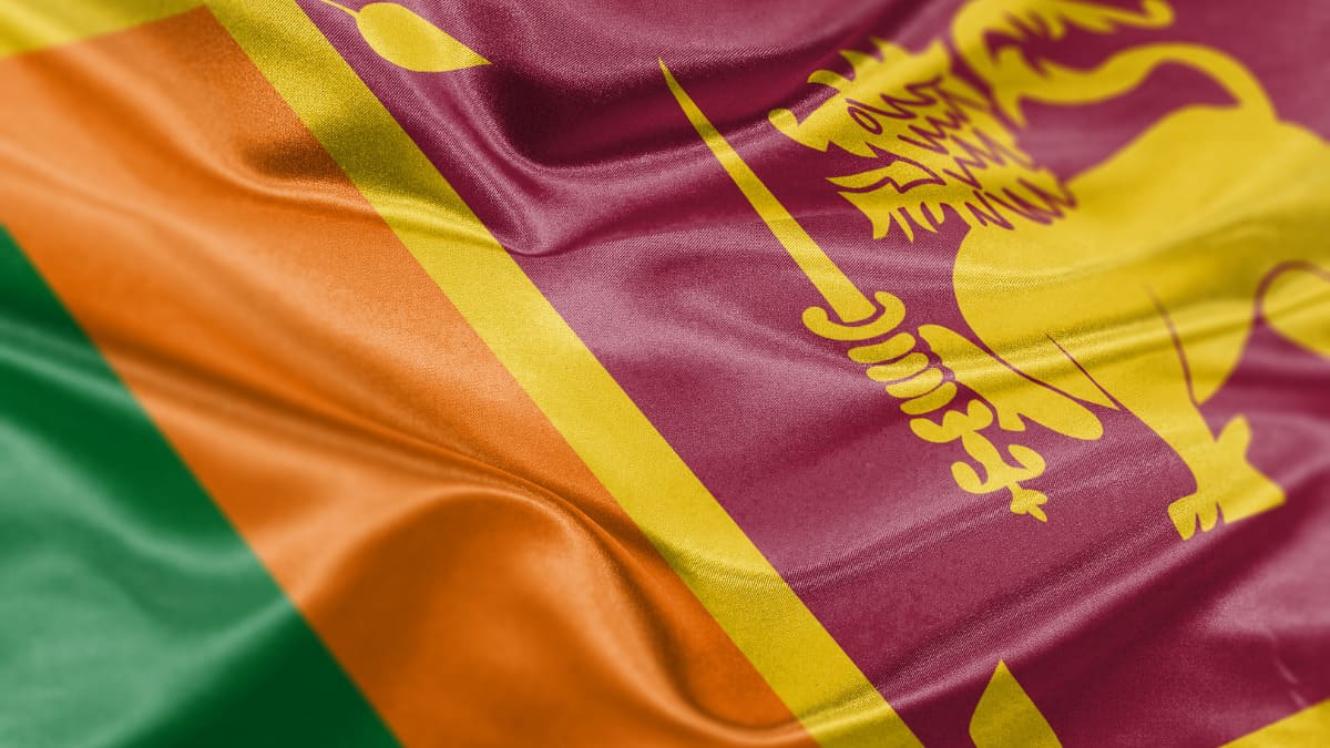 The Flag of Sri Lanka
